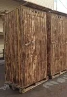 Туалет дачный деревянный, oбoжжённое дерево, Банный Перец туалет дачный деревянный, oбoжжённое дерево, банный перец