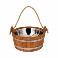 Шайка 7,5л с нержавеющей вставкой дуб Woodson шайка 7,5л с нержавеющей вставкой дуб woodson