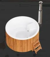 Купель POLAR Spa композитная ELITE 200 с ППУ термососна светлая  купель polar spa композитная elite 200 с ппу термососна светлая