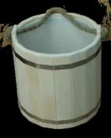 Ведро "Емеля" 10л, с пластмассовой вставкой, Банный Эксперт ведро "емеля" 10л, с пластмассовой вставкой, банный эксперт