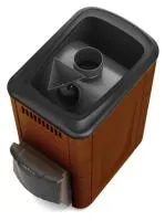 Печь для бани ТМФ Ангара 2012 Inox дверца антрацит короткий топл. канал терракота печь для бани тмф ангара 2012 inox дверца антрацит короткий топл. канал терракота