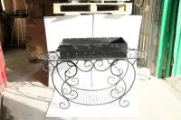 Мангал М-14, 80*35*19см, антрацит, резной на ножках  Дачный Эксперт мангал м-14, 80*35*19см, антрацит, резной на ножках  дачный эксперт