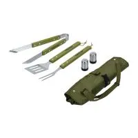 Набор Boyscout сумка-фартук, вилка, лопатка, щипцы, солонка, перечница набор boyscout сумка-фартук, вилка, лопатка, щипцы, солонка, перечница