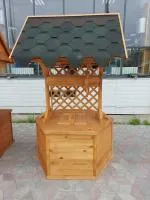 Колодец деревянный с мягкой кровлей 1.4*0,4 м, Банный Перец колодец деревянный с мягкой кровлей 1.4*0,4 м, банный перец