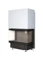 Топка каминная Дельта 1000B три стекла, черный шамот, принтинг ЭкоКамин топка каминная дельта 1000b три стекла, черный шамот, принтинг экокамин