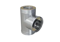 Тройник Феррум утепленный угол 90° нержавеющий (430/0,5мм)/оцинкованный, ф115/200, по воде RAL 8017 тройник феррум утепленный угол 90° нержавеющий (430/0,5мм)/оцинкованный, ф115/200, по воде ral 8017