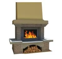 Облицовка для камина Анжелика, пристенная облицовка для камина анжелика, пристенная