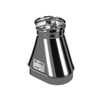 Переход Craft с овала (П) на круг (М) 0,33м нержавеющий (316/0,5), ф200 120*240 переход craft с овала (п) на круг (м) 0,33м нержавеющий (316/0,5), ф200 120*240