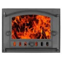 Дверца чугунная каминная ДК-2С 435*332*92 мм окрашенная со стеклом Рубцовск дверца чугунная каминная дк-2с 435*332*92 мм окрашенная со стеклом рубцовск