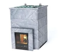 Печь для коммерческой бани ИзиСтим Домна 80 К в кожухе Талькохлорит печь для коммерческой бани изистим домна 80 к в кожухе талькохлорит