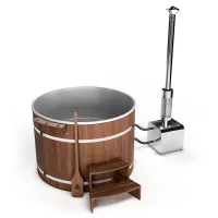 Купель Шишка с пластиковой вставкой 2000мм (серая чаша/темный фасад) в комплекте печь купель шишка с пластиковой вставкой 2000мм (серая чаша/темный фасад) в комплекте печь