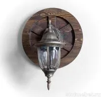 Светильник настенный №3 "Колесико" массив сосны старение, палисандр, ИРБ светильник настенный №3 "колесико" массив сосны старение, палисандр, ирб