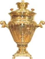 самовар угольный жаровый, 5,5 л, латунный, персидский, 2000/3