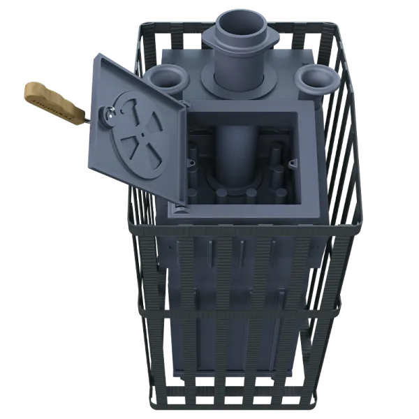 Печь для бани GFS Гроза Ураган 24П2 чугунная печь для бани gfs гроза ураган 24п2 чугунная