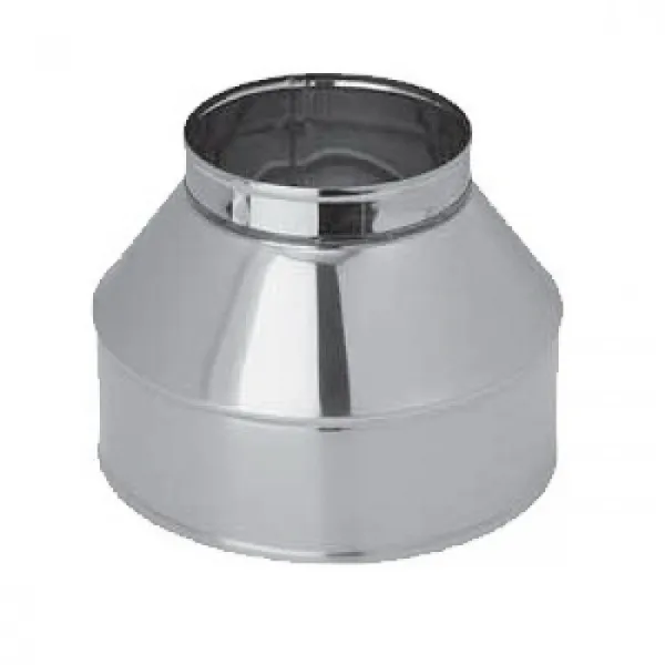 конус феррум нержавеющий (430/0,5 мм), ф115/200, по воде черный ral9005