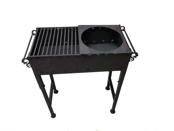 Мангал комбинированный 60*30*75см под казан с решеткой Гриль  мангал комбинированный 60*30*75см под казан с решеткой гриль