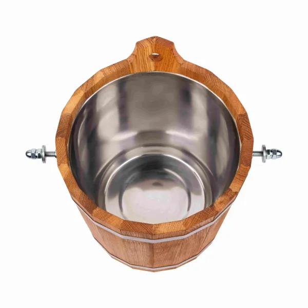 обливное устройство 12л с нержавеющей вставкой woodson дуб