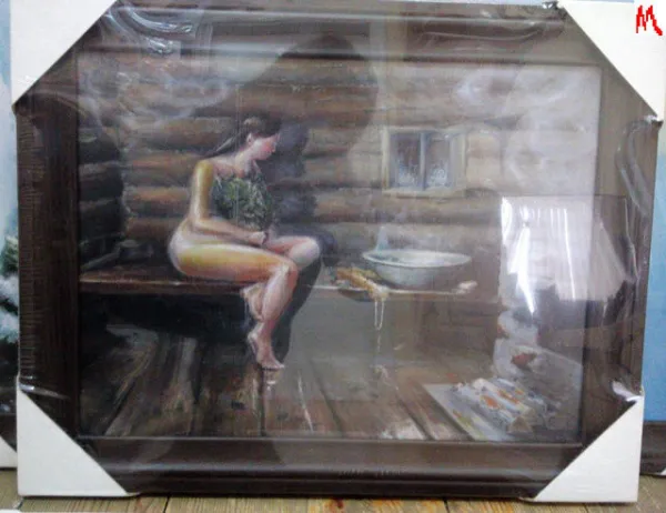 картина "девушка" 30*40 см, банный эксперт