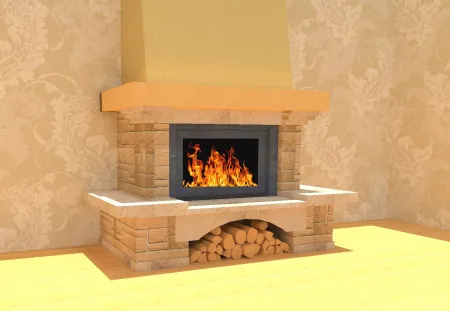Облицовка для камина Алексия, пристенная облицовка для камина алексия, пристенная