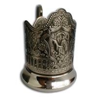 подстаканник с чернью глухарь