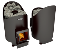 печь для бани grill'd aurora 160 short black с комплектом дымохода феррум #