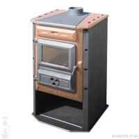 печь-камин tim sistem magic stove коричевая
